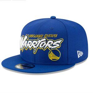 Men's New Era Royal Golden State Warriors Retro Graffiti 9FIFTY Adjustable Hat